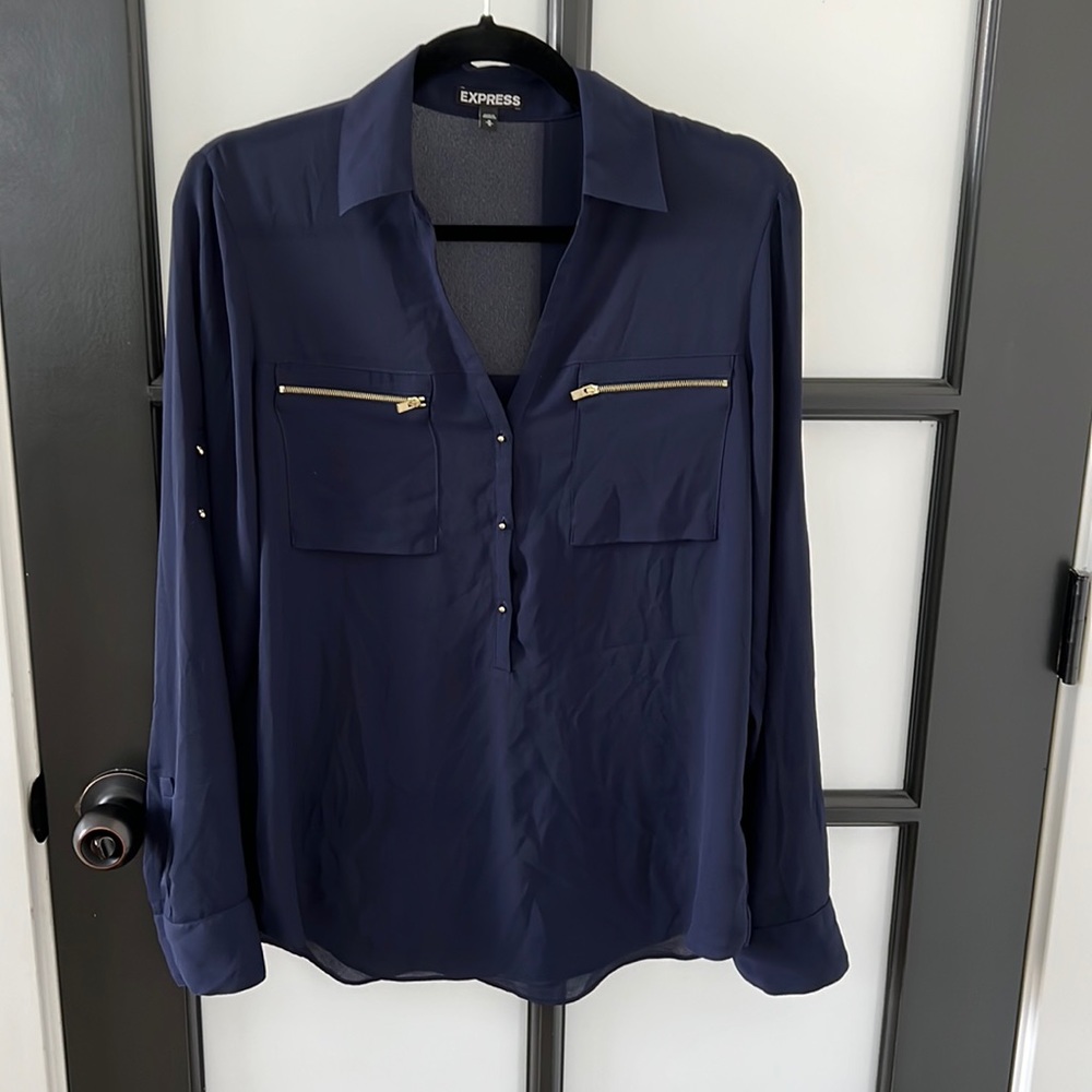 Express long sleeve blouse size M